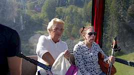 mit der Imbergbahn hinauf zur Bergstation